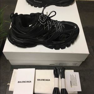 Balenciaga Track Black Sneakers Men Size 8 EU 41